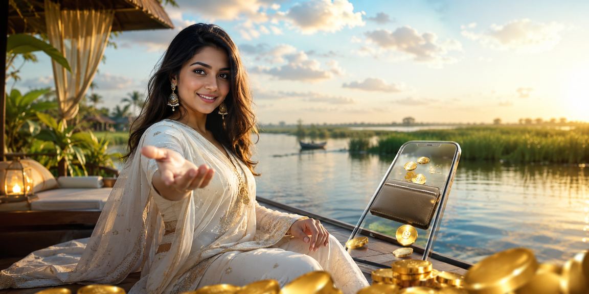 বাংলাদেশে বিচে বসে স্পোর্টস বেটিং করছেন একজন তরুণ